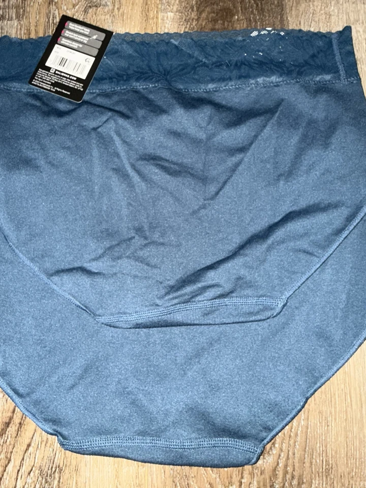 Bali ~ 2 pares de bragas calzoncillos para mujer mezcla de nailon #DFMLBF azul ~ M/6 Foto 4 de 4