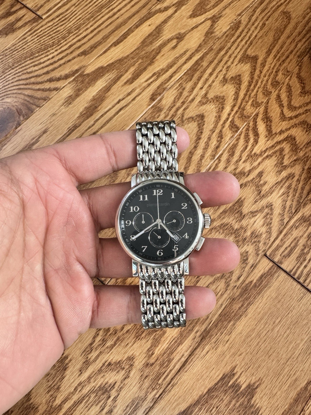 Pierre Cardin Silver Watch with Black Dial Vaugirard Aréne Men main image 3