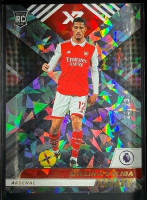 2022-23 Panini Chronicles Premier League William Saliba XR Cracked Ice #23/23 RC