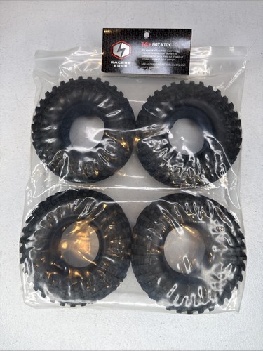 Racers Edge 1.9” Rock Crawling Tires 4.25” Tall 4pcs W/ Foams RCE3457 Pattern D - Picture 3 of 4