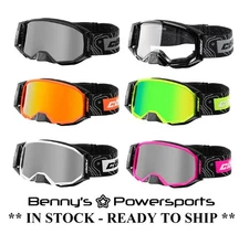 Castle X Stage II Blackout OTG Snow Goggles Snowmobile Dual Pane Lens Nose Guard
