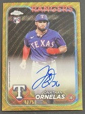 2024 Topps Chrome Gold Wave #RA-JO Jonathan Ornelas RC Rookie Auto /50