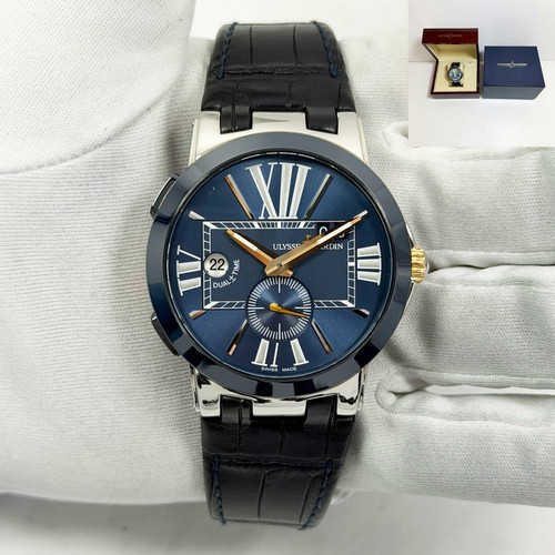 Ulysse Nardin Boutique Executive Dual Time 243-00 43MM Blue Di...
