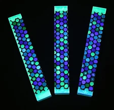Honeycomb Super Glow in the Dark Pen Blanks - EDC Bead Blanks or Small Handles