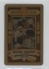 1982 Perma-Graphics/Topps Credit Cards Gold Reggie Jackson #150-SS8220 HOF