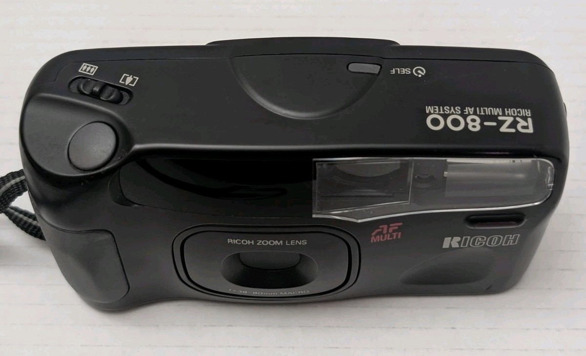 Ricoh RZ-800 DATE 35mm Film Point & Shoot Camera Works Battery Not