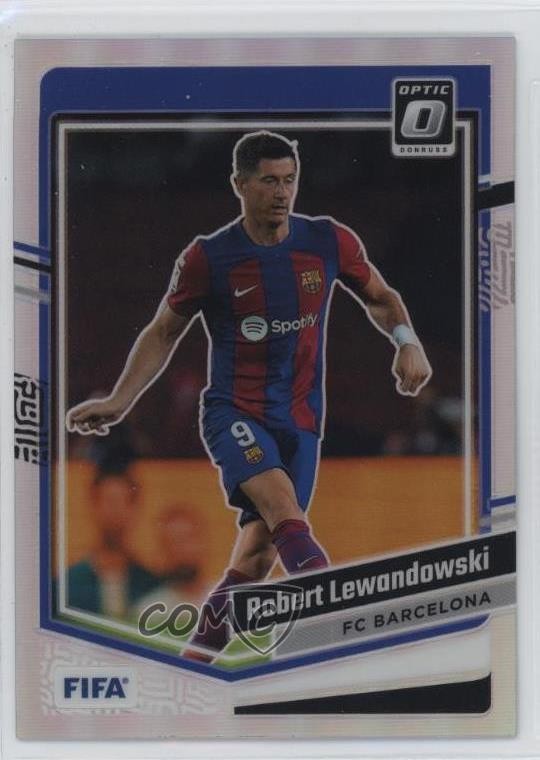 2023-24 Panini Donruss FIFA Optic Holo Prizm Robert Lewandowski #113 0b7v