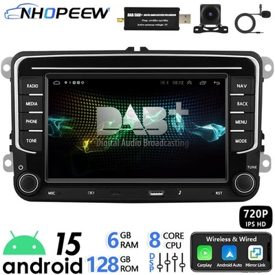 Für VW Beetle 2011-2019 DAB+ 6+128G 8core Carplay Autoradio Navi WiFi Bluetooth - Bild 1 von 4