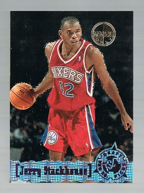 JERRY STACKHOUSE #329 76ERS RC North Carolina 1995/96 STADIUM CLUB MEMBERS ONLY