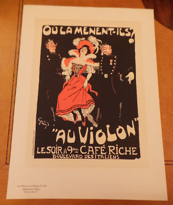 Original Maitres de L'Affiche by Jules Grun pl # 103 Cafe Riche 1895 VG+