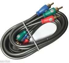 Gold Plated Component Video Cable For HDTV DVD VCR RGB Games Acoustic Research