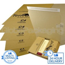 CARDBOARD POSTAL MAILER WRAPS BOXES - ROYAL MAIL SMALL PARCELS - ALL SIZES
