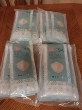 KF94 Disposable Face Masks 4 Layers Filters  5 different Colors (20 of Each)