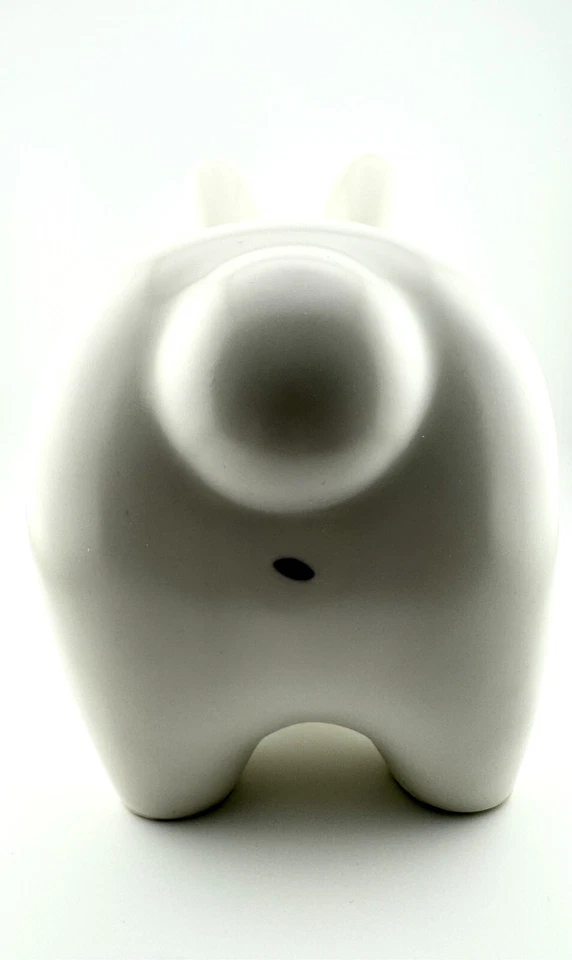 Kidrobot Happy Stache Labbit 10" Vinyl Figure by Frank Kozik White Edition VHTF - Image 3 of 4