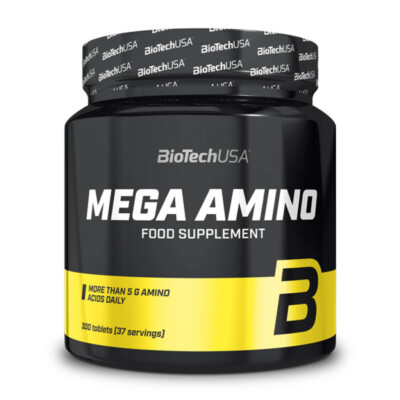 (4,13 EUR / 100 g) Biotech USA Mega Amino - 300 Tabletten Top Aminosäuren