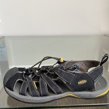 Keen Mens Kanyon Fisherman Sandals Black Waterproof Bungee Cord 1126-BKGA US 8