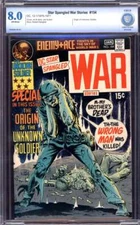 STAR SPANGLED WAR STORIES #154 CBCS 8.0 OW PAGES // ORIGIN UNKNOWN SOLDIER 1970