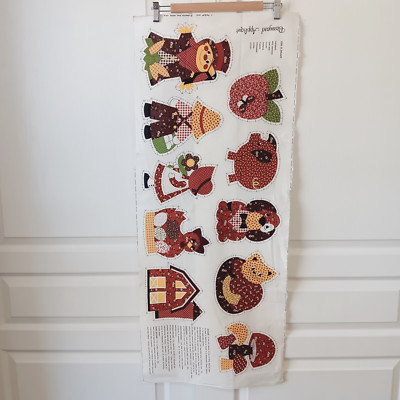 Vintage VIP Cranston Print Works Barnyard Applique Cut and Sew Panel Cotton