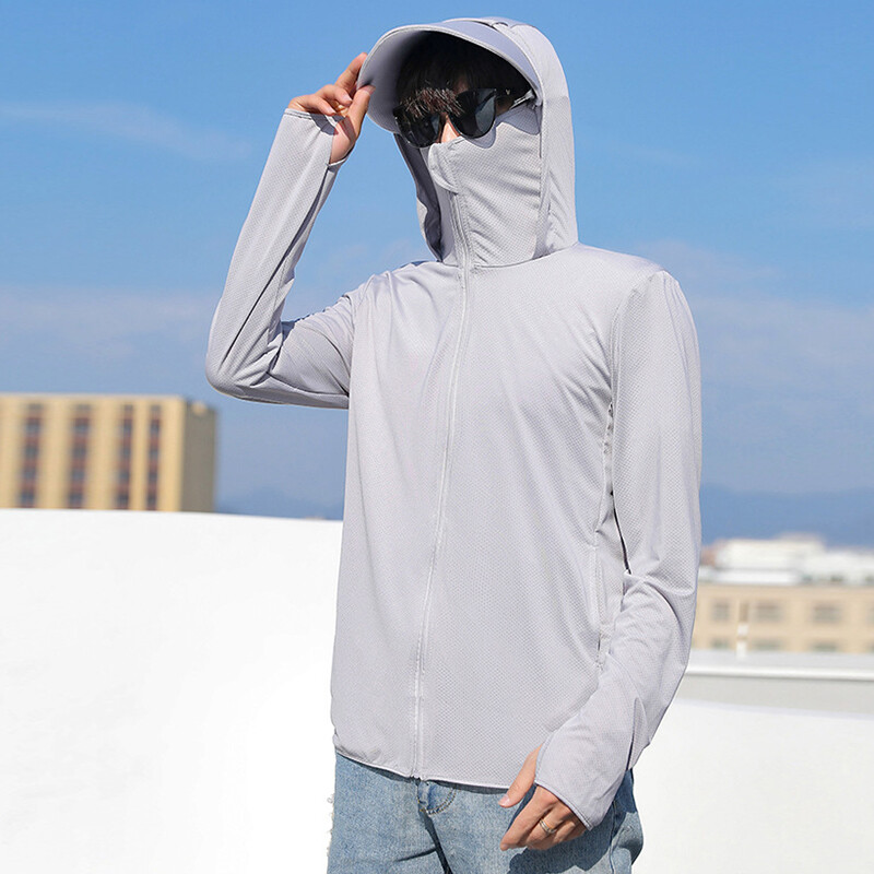 UPF 50+ Men's Long Sleeve Sun Skin Protection T-Shirt Outdoor Fishing  Hoodies US | eBay