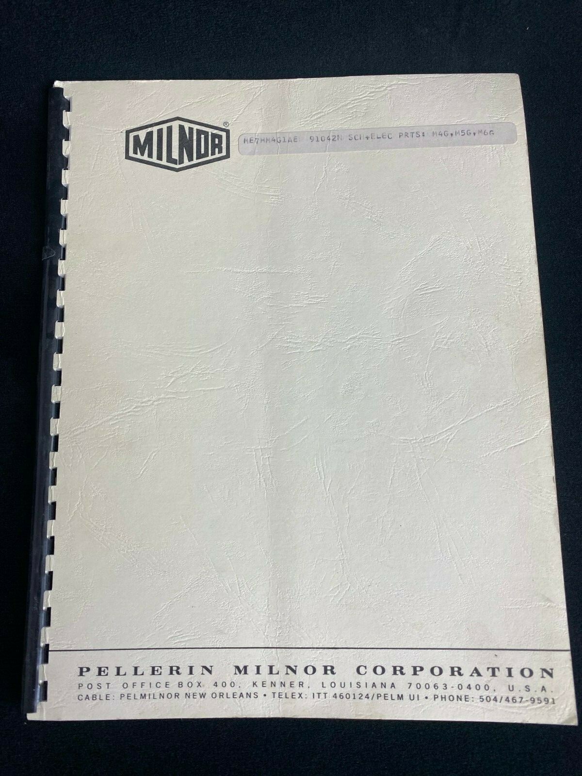 Pellerin Milnor Manual number ME7V5JG1BE/2004416N SCHEMATIC