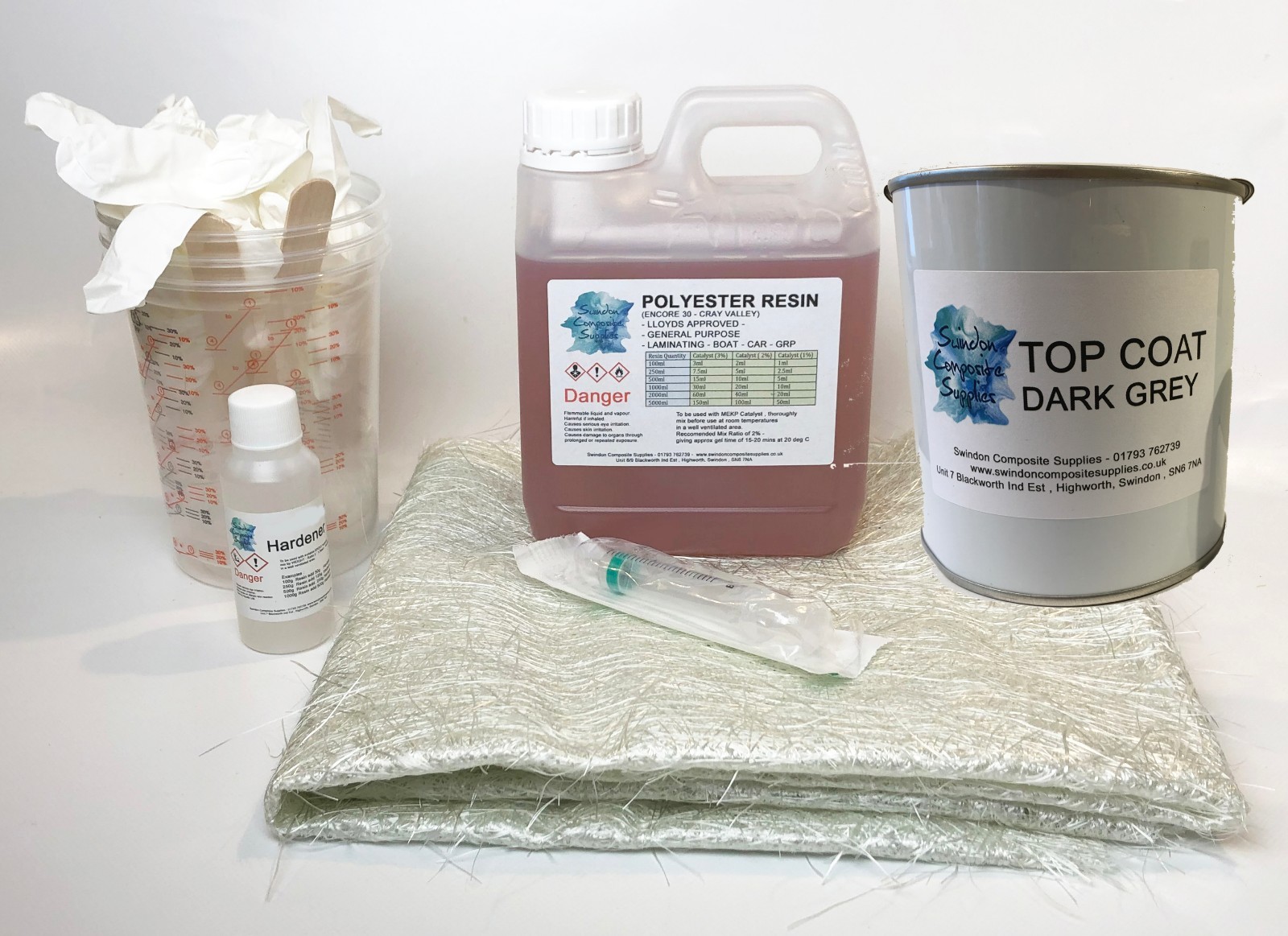 Fibreglass Roof Repair Kit 1kg Resin , 1Sq M Fibreglass , 1kg Topcoat GREY eBay