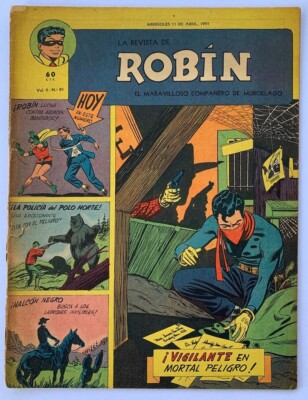 Robin Spanish ROBIN N° 20 ARGENTINA MUCHNIK BATMAN USA N° 61 SPANISH 1951 | eBay