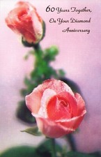 Sweet 60TH ANNIVERSARY Card FOR COUPLE, Diamond Congrats by Popular Greetings +