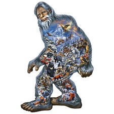 Yeti Shaped 850 piece Jigsaw Puzzle 25" X 38" SunsOut - NEW