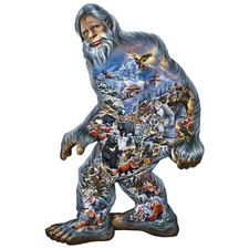 Yeti Shaped 850 piece Jigsaw Puzzle 25" X 38" SunsOut - NEW