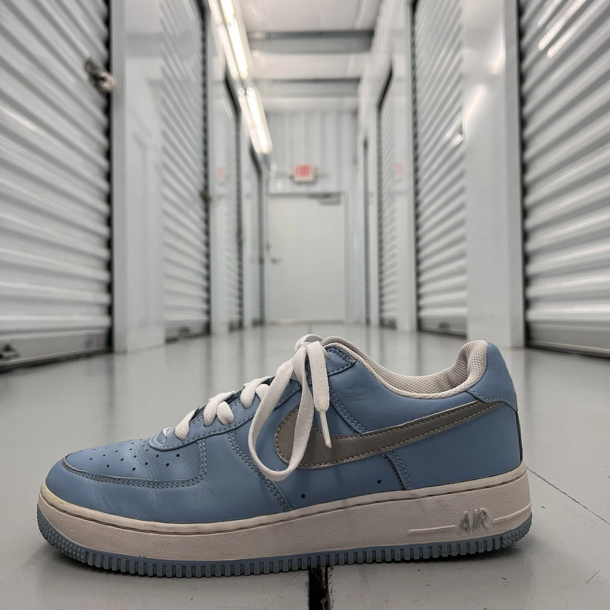 Nike Air Force 1 Bluecap Metallic Silver Blue 307109 401 2004