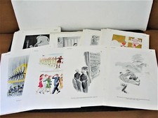   Set of (42) Comic Pages from 1937, 1939 and 1941 ESQUIRE MAGAZINE PUBLICATIONS