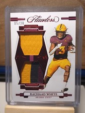 2022 Flawless Collegiate Rachaad White RUBY Rookie Duel Patch 05/20
