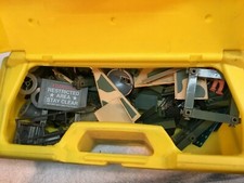 Vintage Gilbert Erector Set In Yellow Plastic Case Parts Repair Erector