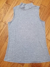 Ruby Ribbon Blue & White Striped Sleeveless Top Blouse Sz S Small