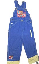 Vintage Barbie Neon Nylon Overalls Bibs Mattel SZ 6X Adjustable Length Y2K 2000