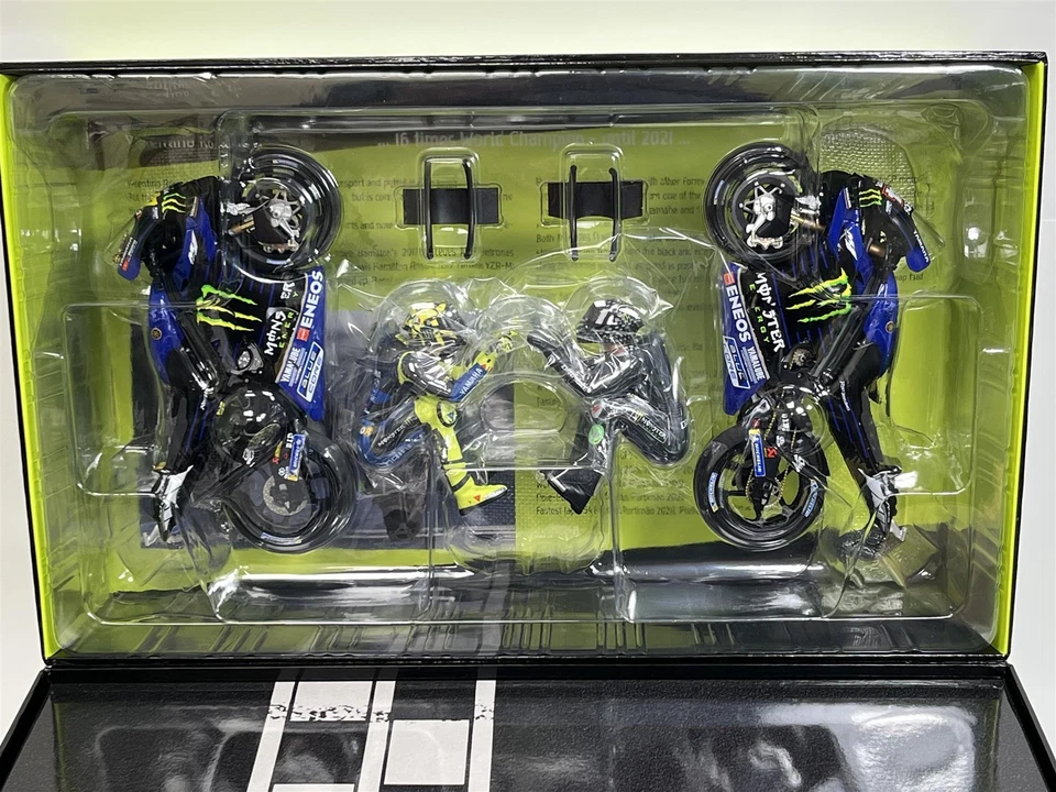 Valentino Rossi L Hamilton Yamaha YZR Valencia 2019 1:12 Minichamps 122194446 - Image 2 of 4