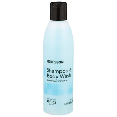 McKesson Shampoo & And Body Wash Summer Rain Scent 8 oz. 53-1354-8 48 48 Ct
