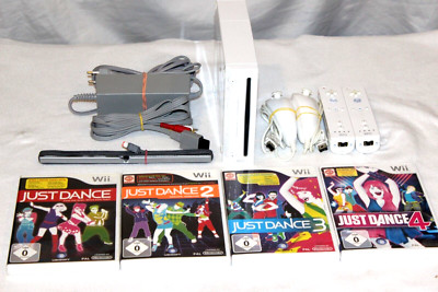Nintendo Wii Konsole+2Controller&Nunchucks+Just Dance 1+2+3+4