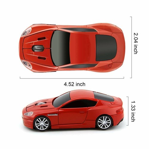 HOT 2.4GHZ Martin Sport Car Wireless Optical Mouse PC Cordless Mice USB receiver - Picture 23 of 30