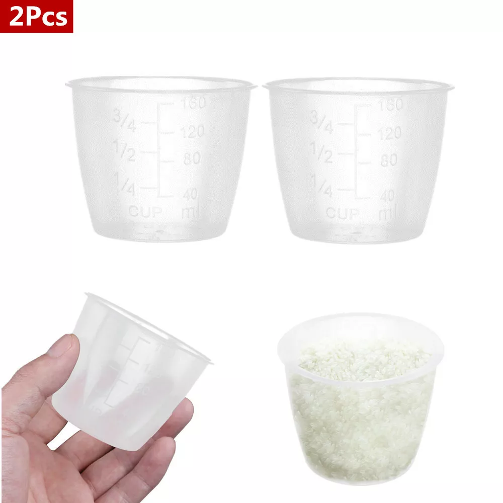 2 Pcs 160ml Rice Measuring Cups Plastic Kitchen Rice Cooker Accessories  Supplies
