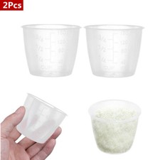 2 Pcs 160ml Rice Measuring Cups Plastic Kitchen Rice Cooker Accessories Supplies