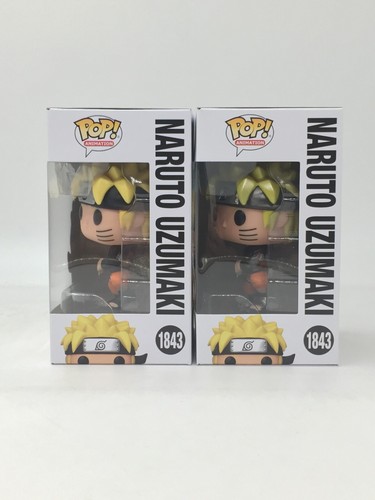 Funko POP! Shippuden Naruto Uzumaki #1843 Common + CHASE Set of 2 W/ Protector - Picture 3 of 6