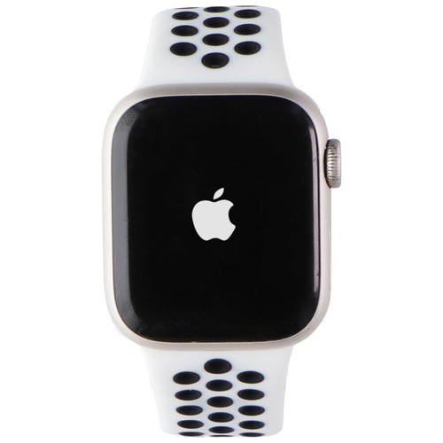 Juste Apple Watch Series 7 Nike (A2473) ( GPS Seulement) 41mm Starlight Al / - Photo 2 sur 4