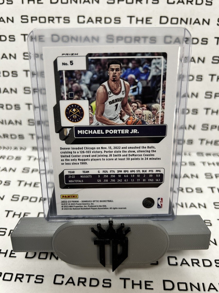 2022-23 Donruss Optic Michael Porter Jr. #5 Orange Prizm 199