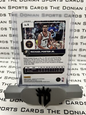 2022-23 Donruss Optic Michael Porter Jr. #5 Orange Prizm 199