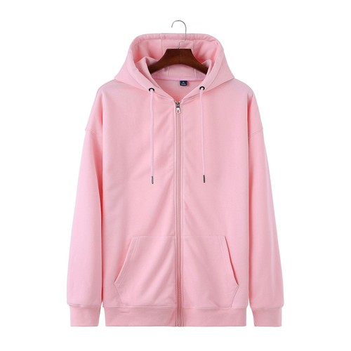 Herren Reißverschluss Hoodie Jacke einfach durchgehender Reißverschluss Kapuzenpullover sportlich Mantel Tops - Bild 33 von 35