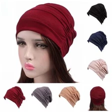 Women Cancer Muslim Headscarf Cap Turban Cap Hijab Hair Loss Hat Headwear Wrap