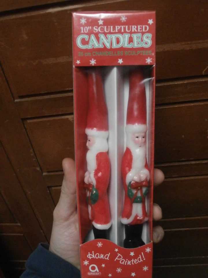 Candele candela Babbo Natale decorazioni candles 25cm albero regalo Christmas