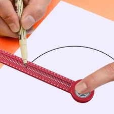 Woodworking Scribe Gauge Compass Hole Ruler Precision Marking Measurement Tool