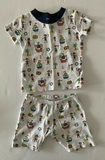 Kissy Kissy Boys' Pirates 100 Premium Pima Cotton PJ Shorts Set 18 Months